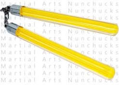 Nunchaku Transparent En Acrylique - Jaune