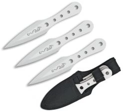3 Couteaux De Lancer 16,5cm Couleur Blanc ALBAINOX