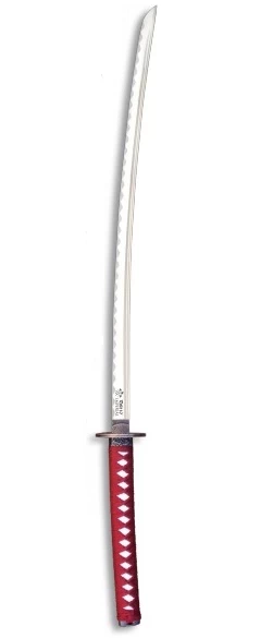 Katana Red Dragon 102cm + Socle Bois Déco 3 Katana Red Dragon 102cm + Socle Bois Déco – Image 3