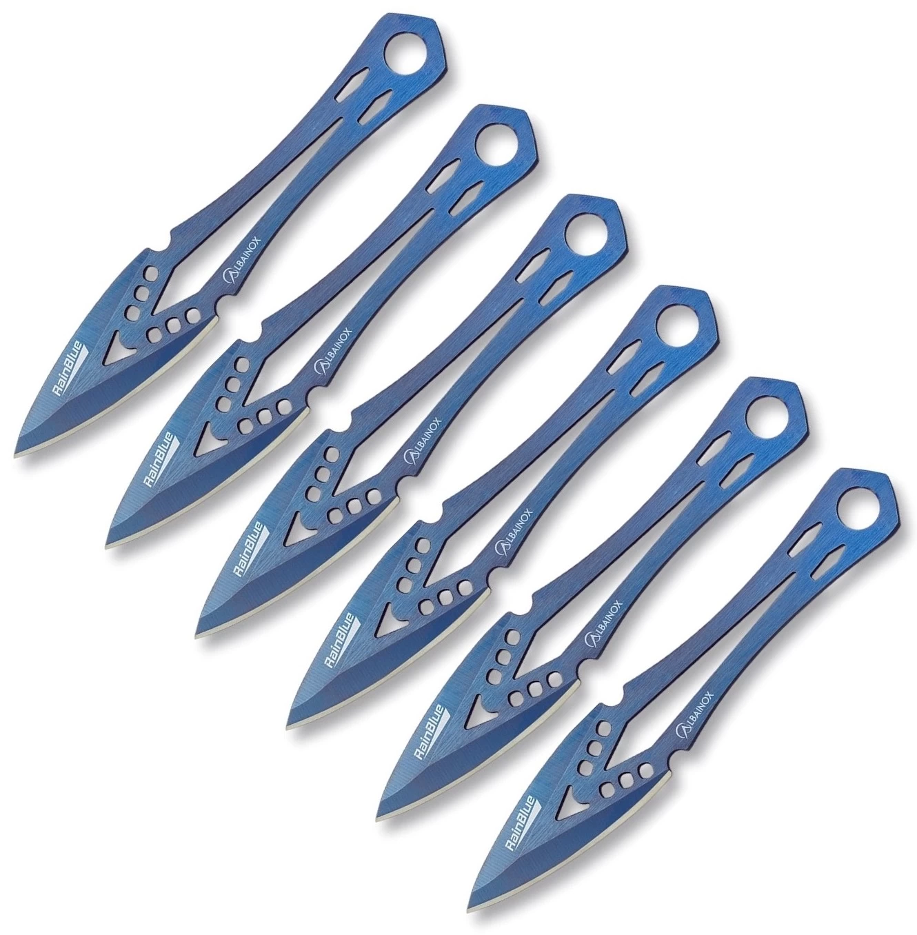 6 Couteaux De Lancer Rainblue ALBAINOX Couteau 2 6 Couteaux De Lancer Rainblue ALBAINOX Couteau – Image 2