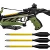 Arbalète Pistolet 80 Lbs Crosse Réglable + 3 Flèches