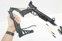 Arbalète Pistolet 80 Lbs Noir Crosse Réglable -ArmeLame Offres Couteaux Boutique arbalete pistolet 80 livres crosse reglable 2