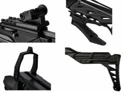 Arbalète Pistolet 80 Lbs Noir Crosse Réglable -ArmeLame Offres Couteaux Boutique arbalete pistolet 80 livres crosse reglable 3