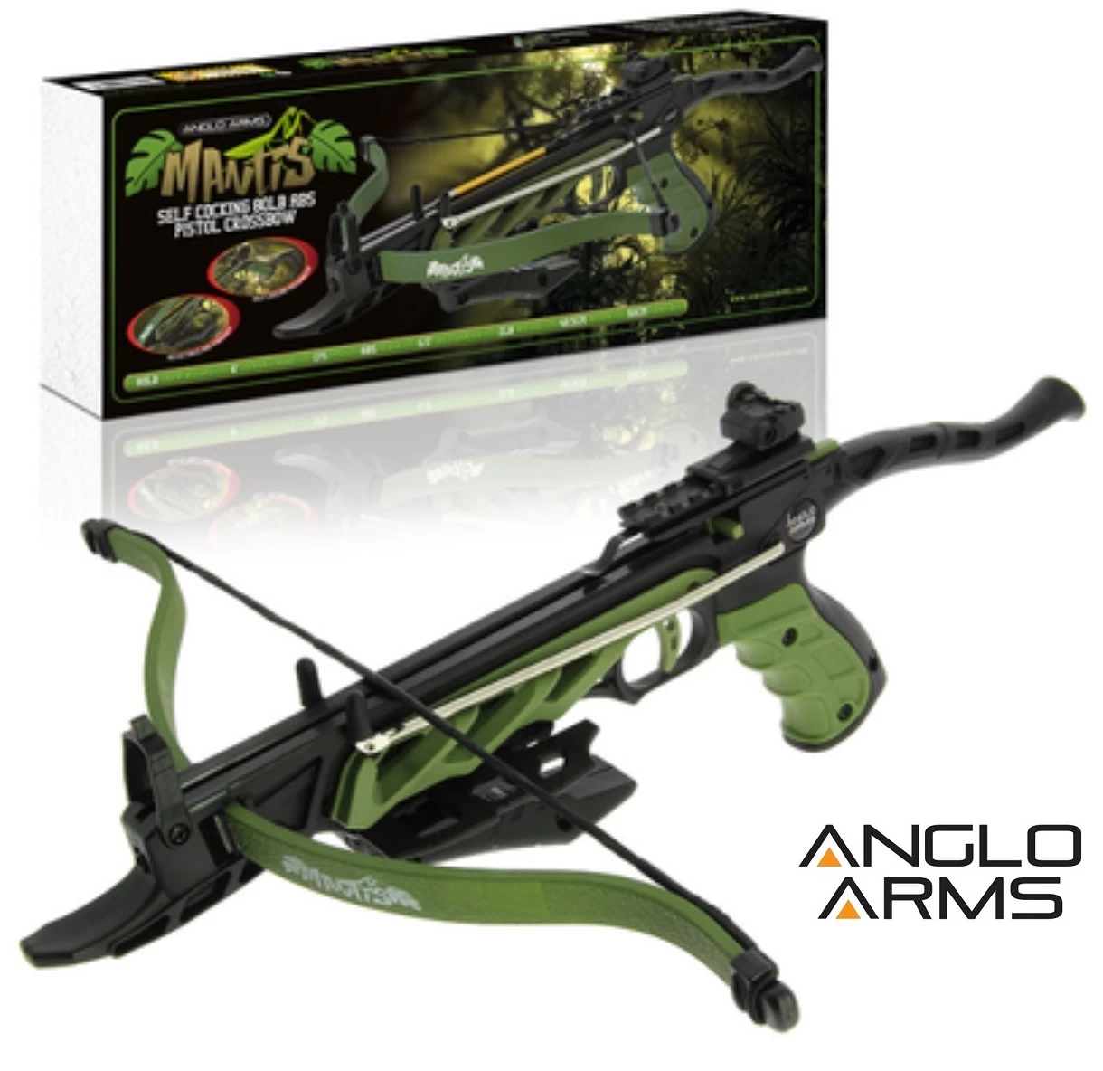 Arbalète Pistolet 80 Lbs Précision + 3 Flèches - ANGLO ARMS 1 Arbalète Pistolet 80 Lbs Précision + 3 Flèches - ANGLO ARMS