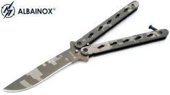 Balisong Couteau Papillon 21,5cm Anubis - ALBAINOX