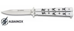 Balisong Couteau Papillon 22,5cm - Design NINJA Shuriken