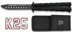 Balisong Couteau Papillon 22,5cm Titane - Entrainement K25