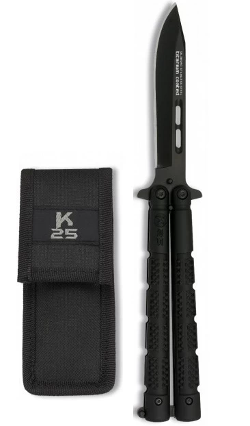 Balisong Couteau Papillon 22,5cm Titane - K25 2 Balisong Couteau Papillon 22,5cm Titane - K25 – Image 2