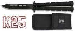 Balisong Couteau Papillon 22,5cm Titane - K25
