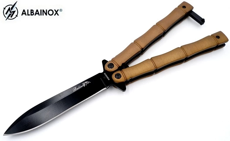 Balisong Couteau Papillon 23cm - ALBAINOX 1 Balisong Couteau Papillon 23cm - ALBAINOX
