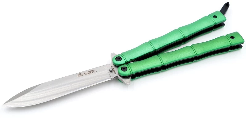 Balisong Couteau Papillon 23cm Aluminium - ALBAINOX 2 Balisong Couteau Papillon 23cm Aluminium - ALBAINOX – Image 2