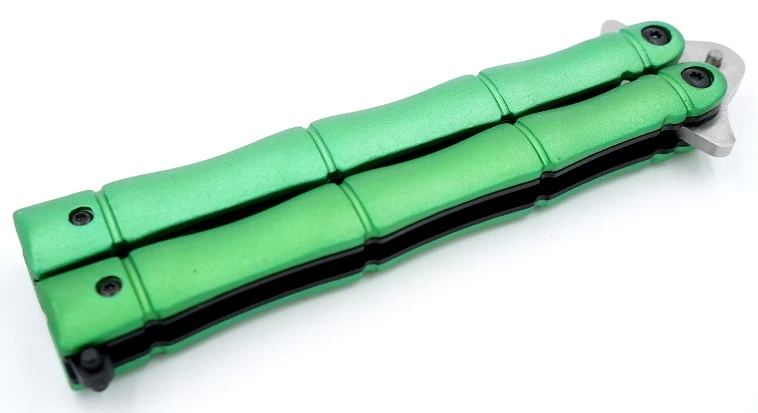 Balisong Couteau Papillon 23cm Aluminium - ALBAINOX 3 Balisong Couteau Papillon 23cm Aluminium - ALBAINOX – Image 3