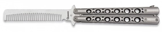 Balisong Couteau Papillon 24,5cm - Peigne Brosse Cheveux 2 Balisong Couteau Papillon 24,5cm - Peigne Brosse Cheveux – Image 2