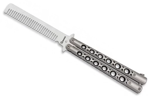 Balisong Couteau Papillon 24,5cm - Peigne Brosse Cheveux 1 Balisong Couteau Papillon 24,5cm - Peigne Brosse Cheveux