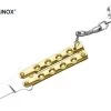 Balisong Porte-clé 8,8cm - Couteau Papillon Doré