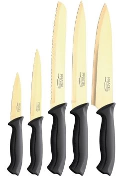 Coffret Couteaux PRADEL Couteau De Cuisine Table - Titane Doré -ArmeLame Offres Couteaux Boutique coffret couteaux pradel couteau de cuisine table titane dore 2