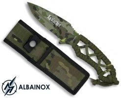 Couteau 20cm Camouflage Militaire - Full Tang Tout Acier