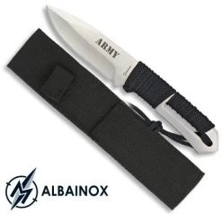 Couteau Armée Militaire 21,5cm - Full Tang Tout Acier