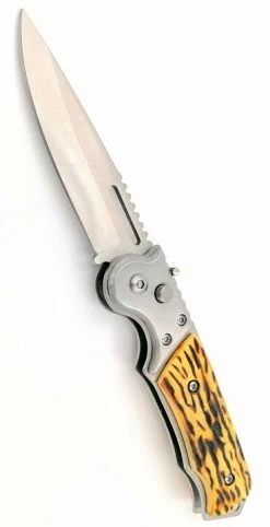 Couteau Automatique 19,5cm à Cran D'arrêt - Lampe LED -ArmeLame Offres Couteaux Boutique couteau automatique 19 5cm a cran d arret lampe led 2