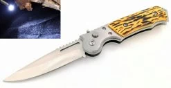 Couteau Automatique 19,5cm à Cran D'arrêt - Lampe LED