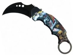 Couteau Automatique Cran D'arrêt Karambit Squelette