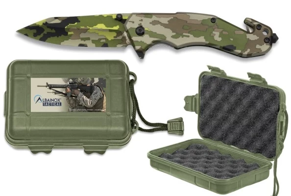 Couteau Militaire 20,5cm Coupe Sangle + Brise-glace 1 Couteau Militaire 20,5cm Coupe Sangle + Brise-glace