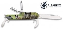 Couteau Multifonction Acier 5 Outils ALBAINOX Sanglier