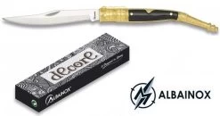 Couteau Navaja 18,8cm ALBAINOX Pliant - Laiton