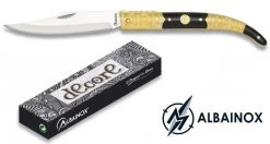 Couteau Navaja Pliant 18,5cm ALBAINOX - Laiton