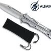 Couteau Papillon Balisong 20,5cm Argenté - ALBAINOX
