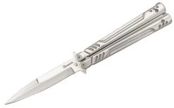 Couteau Papillon Balisong 22,2cm Gris ALBAINOX