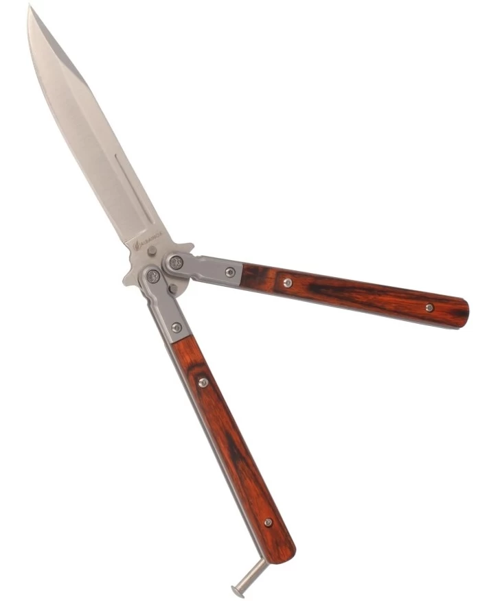 Couteau Papillon Balisong 22,5cm Micarta - ALBAINOX 2 Couteau Papillon Balisong 22,5cm Micarta - ALBAINOX – Image 2
