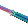 Couteau Papillon Balisong 22,5cm Rainbow