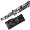 Couteau Papillon Balisong 22,5cm Titane K25