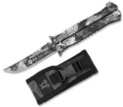 Couteau Papillon Balisong 22,5cm Titane K25