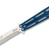 Couteau Papillon Balisong 22cm Bleu ALBAINOX