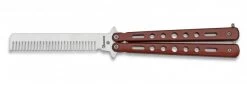 Couteau Papillon Balisong 22cm - Peigne Brosse Cheveux -ArmeLame Offres Couteaux Boutique couteau papillon balisong 22cm peigne brosse cheveux 2