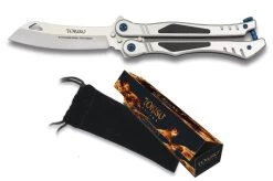 Couteau Papillon Balisong 23,8cm Métal TOKISU
