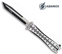 Couteau Papillon Balisong 23cm Acier Inox - ALBAINOX