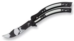 Couteau Papillon Balisong 23cm The Punisher ALBAINOX