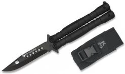 Couteau Papillon Balisong 23cm Titane K25