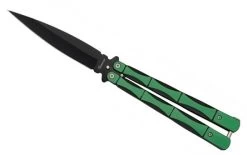 Couteau Papillon Balisong 24,5cm Vert ALBAINOX