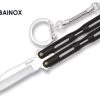 Couteau Papillon Balisong Porte-clé Noir ALBAINOX