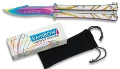 Couteau Papillon Balisong Rainbow 17,8cm