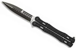 Couteau Papillon Night Fighter - Balisong Noir