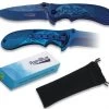 Couteau Pliant 18cm Bleu Nuit + Pochette - ALBAINOX