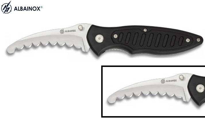 Couteau Pliant 19,5cm - Lame Coupe Sangle 1 Couteau Pliant 19,5cm - Lame Coupe Sangle