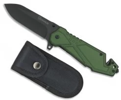 Couteau Pliant 20,2cm Coupe Sangle + Brise Glace