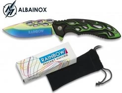 Couteau Pliant 20cm RAINBOW + Pochette - ALBAINOX