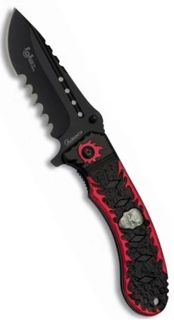 Couteau Pliant 21,5cm Design Flamme - ALBAINOX -ArmeLame Offres Couteaux Boutique couteau pliant 21 5cm design flamme albainox 2